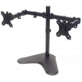 Soporte para dos monitores MANHATTAN Movimiento con brazos de doble articulaciónBrazo de Montaje, Negro, 8 kg, Acero