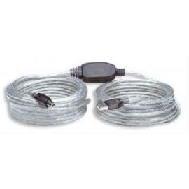 Cable Usb A-B 11.0M Extension Activa Impresora Plata