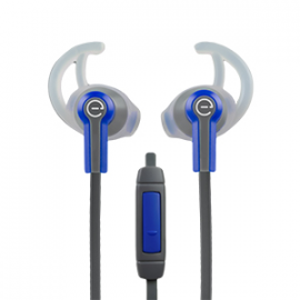 Audifonos Deportivos In-Ear Con Microfono (Azul/Gris)
