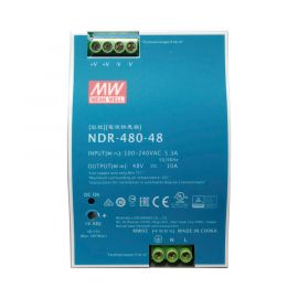 Fuente de Poder  Industrial de 480W, salida 48 VCD, para montaje en riel Din