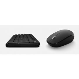 Teclado y ratón Microsoft - Mayorista - Inalámbrico Bluetooth - Keyboard/Keypad Color: Negro mate - Inalámbrico Bluetooth Mouse - 1000 dpi - 3 Botones