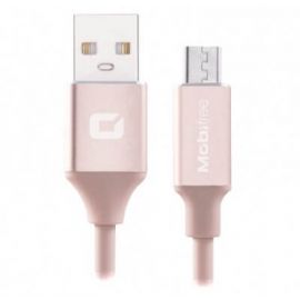 Cable USB a Micro USB Mobifree 1M, Carga y transferencia de datos, USB 2.0, Micro USB, Macho/Macho, 1 m, Oro
