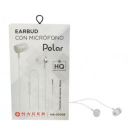Audífonos Naceb Technology NA-0305B, Audífonos, Color blanco, Alámbrico