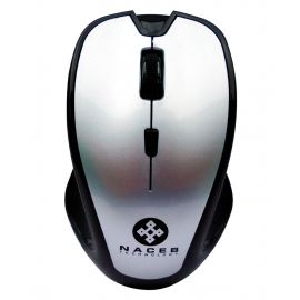 Mouse Naceb Technology NA-181PPlata, 3 botones, RF inalámbrico, Óptico