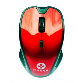 Mouse Naceb Technology NA-181RRojo, 3 botones, RF inalámbrico, Óptico