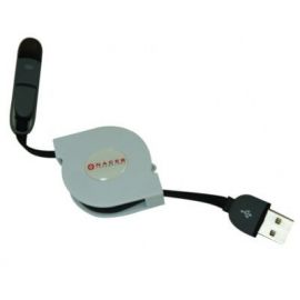 Cable Micro USB Naceb Technology NA-603BUSB, USB, Macho/hembra, Color blanco