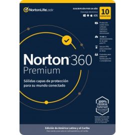 Norton 360 Premium, 10 Dispositivos, 1 Año, Caja