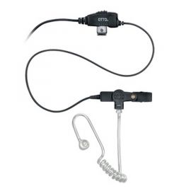 Micrófono-Audífono de 1 cable con tubo acústico para Motorola DEP450, EP450, MAGONE y Hytera series TC500/600/700, PD506