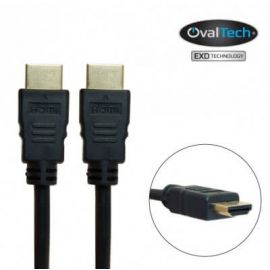 Cable HDMI macho/macho 5 mts Full HD 1080p color negro. Premium OvalTech