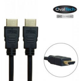 Cable HDMI macho/macho 2 mts Full HD 1080p color negro. Premium OvalTech