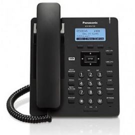 Telefono SIP VoIP Panasonic Kx-Hdv130X 2 Lineas, Pantalla 23 Audio HD, Altavoz FullDúplex 2 Puertos Lan, PoE Negro No Incluye Eliminador de Corriente