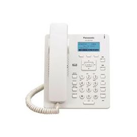 Telefono SIP VoIP Panasonic Kx-Hdv130X 2 Lineas, Pantalla 23 Audio HD, Altavoz FullDúplex 2 Puertos Lan, PoE Blanco No Incluye Eliminador de Corriente