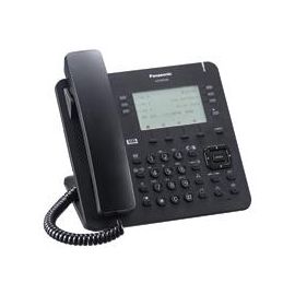 Telefono IP Propietario Panasonic 6X4 Botones Co Flexibles, 2 Puertos Ethernet Gb, PoE. Compatible Compatible con Ip-Pbx Ns/Nsx Color Negro