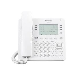 Telefono IP Propietario Panasonic 6X4 Botones Co Flexibles, 2 Puertos Ethernet Gb, PoE. Compatible Compatible con Ip-Pbx Ns/Nsx Color Blanco