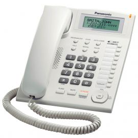 Telefono Panasonic Kx-T7716 Unilinea con Identificador de Llamadas y Botones Programables (Blanco)