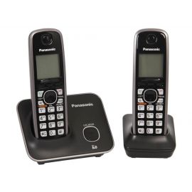 Teléfono Inalámbrico PANASONIC KX-TG4112MEBEscritorio, Negro, Si, Si, LCD