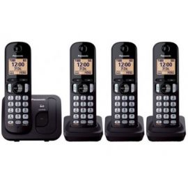 Teléfono Unilínea Inalámbrico PANASONIC KX-TGC214MEBEscritorio, Negro, Si, Si, TFT