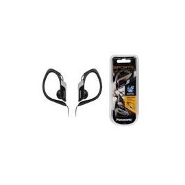 Audífonos de Tipo ClIP Panasonic Rp-Hs34Pp Color Negro, Comodidad con Resistencia al Agua y Sudor para el Uso Deportivo (Ipx2) Conector 3.5mm