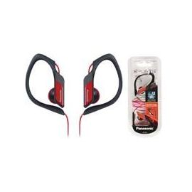 Audífonos de Tipo ClIP Panasonic Rp-Hs34Pp Color Rojo, Comodidad con Resistencia al Agua y Sudor para el Uso Deportivo (Ipx2) Conector 3.5mm