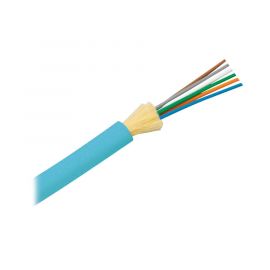 Cable de Fibra Óptica de 6 hilos, Multimodo OM3 50/125 Optimizada, Interior, Tight Buffer 900um, No Conductiva (Dieléctrica), OFNR (Riser), Precio Por Metro