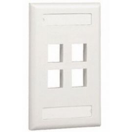 Conector 4 Puertos PANDUIT NK4FIWYColor blanco