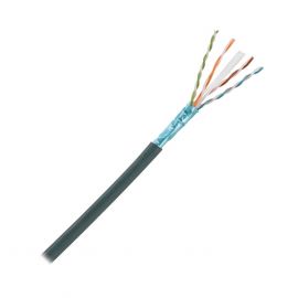 Bobina de Cable Planta Externa con Gel, de 4 pares, Cat6A, Blindado F/UTP, Color Negro, 305m
