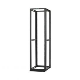 Rack de Cuatro Postes Estándar de 19", Fabricado en Acero, Capacidad de Carga de 1134 kg, Profundidad de 30in, 45 UR