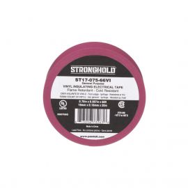 Cinta Eléctrica para Aislar, de PVC, Uso General, Grosor de 0.18mm (7 mil), Ancho de 19mm, y 20.12m de Largo, Color Violeta