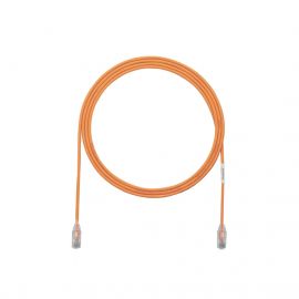 Cable de Parcheo TX6, UTP Cat6, Diámetro Reducido (28AWG), Color Naranja, 10ft