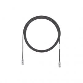 Cable de Parcheo TX6, UTP Cat6, Diámetro Reducido (28AWG), Color Negro, 3ft