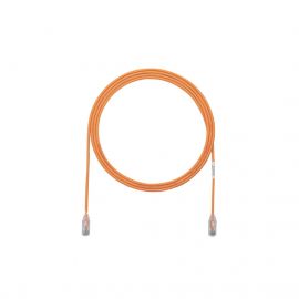 Cable de Parcheo TX6, UTP Cat6, Diámetro Reducido (28AWG), Color Naranja, 3ft