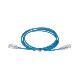 Cable de Parcheo TX6, UTP Cat6, Diámetro Reducido (28AWG), Color Azul, 5ft