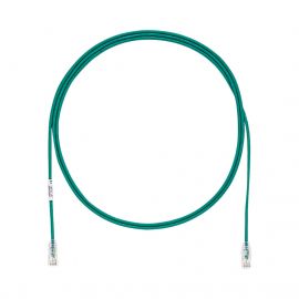 Cable de Parcheo TX6, UTP Cat6, Diámetro Reducido (28AWG), Color Verde, 5ft