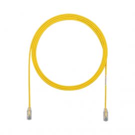 Cable de Parcheo TX6, UTP Cat6, Diámetro Reducido (28AWG), Color Amarillo, 5ft