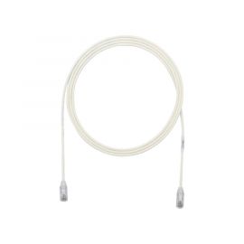 Cable de Parcheo TX6, UTP Cat6, Diámetro Reducido (28AWG), Color Blanco Mate, 7ft
