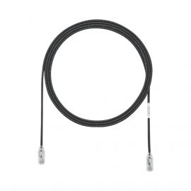 Cable de Parcheo TX6, UTP Cat6, Diámetro Reducido (28AWG), Color Negro, 7ft