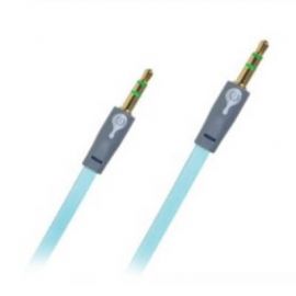 Cable de audio (EL-994435) 3.5 mm, cable anti PERFECT CHOICE EL-994435, 1 m, Macho / Macho, Aqua, Auxiliar