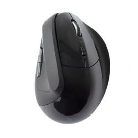 MOUSE VERTICAL ERGONÓMICO PERFECT CHOICE V-Mouse, Negro, Inalámbrico, Óptico, 800/1200/1600 DPI