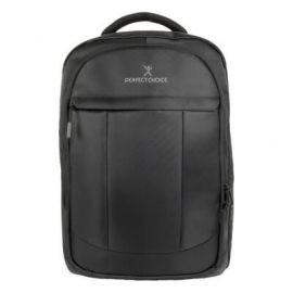 Mochila para Laptop NEGRA PC-083740 PERFECT CHOICE PC-083740 - 17", Mochila, Negro, Poliéster