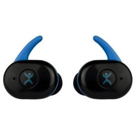 Audífonos Inalámbricos BT TWS Extra Bass PERFECT CHOICE PC-116523, Negro/Azul, Bluetooth, Inalámbrico, Universal