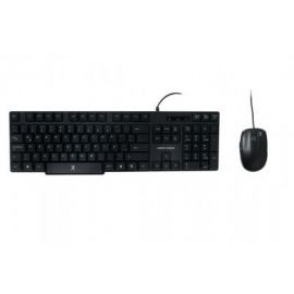 Kit de teclado y mouse PERFECT CHOICE - Estándar, Negro, 1200 DPI