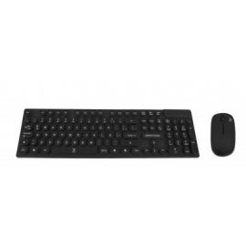 Kit Teclado y Mouse Inalámbrico PERFECT CHOICE PC-201052, Español, Negro, 10 m, 1000 DPI