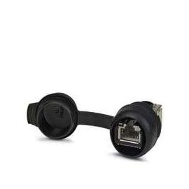 Conexión de Servicio RJ45 Phoenix Contact Hembra,8 Polos Metal,Conexión Cat6A, Tapa Protectora