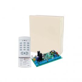 Kit de Alarma de 8-16 Zonas y Teclado LED 9 zonas. Cuádruple comunicador Radio/Teléfono/IP/GSM. Incluye gabinete
