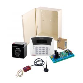 Kit de Alarma Hunter6 con Comunicador 3G/4G MINI014GV2, Teclado, Gabinete, Batería y Transformador.