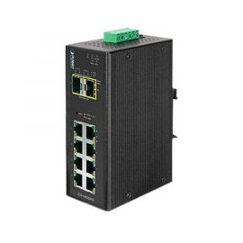 Switch industrial administrable de 8 puertos 1GB + 2 puertos SFP 1GB40~75ºC