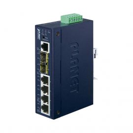 Switch Administrable industrial L2+ de 4 puertos 10/100/1000T + 2 puertos SFP 100/1000X