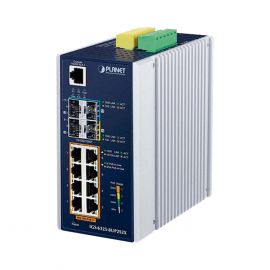 Switch Industrial Administrable L3 de 8 puertos Gigabit PoE 802.3bt + 2 puertos SFP, 2 puertos SFP+ (360W)