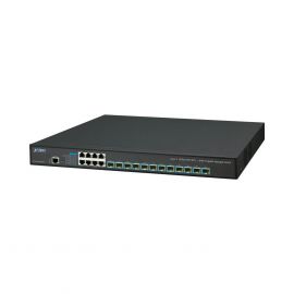 Switch Administrable Layer 3 12-Puertos 10G SFP+, 8-Puertos 10/100/1000T C/Fuente Redundante AC