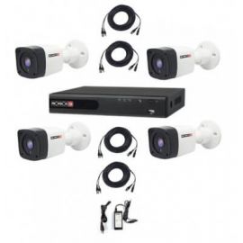 Kit de Video Vigilancia PROVISION-ISR PAK720PX4Policarbonato, 4, H.264, 720p (1MP)